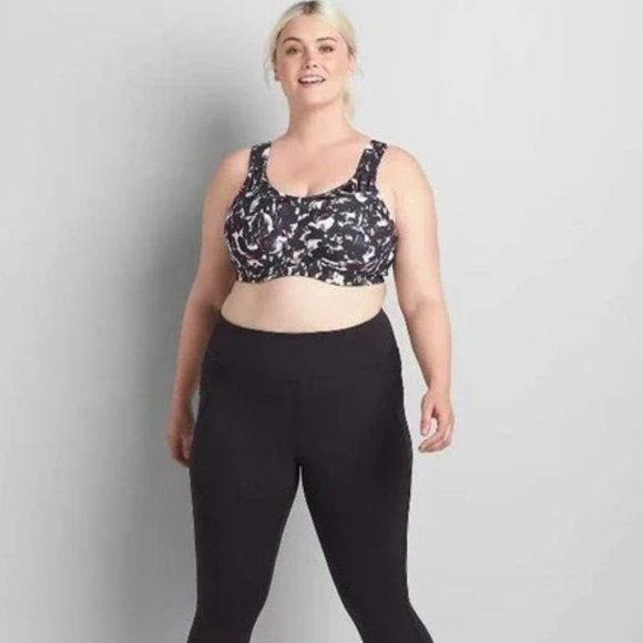 NEW LIVI Lane Bryant 42D High Impact SPORTS BRA Max Support Moisture Wic… - Picture 3 of 7